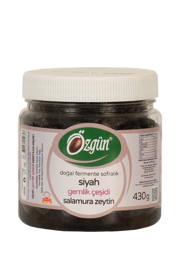 Gemlik Siyah Salamura Zeytin - 430 g Pet Kav.