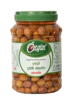 Ayvalık Çizik Yeşil Zeytin - 2'lik Pet Kav.