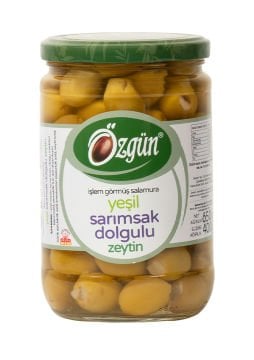 Sarımsak Dolgulu Zeytin - 1/2'lik Cam Kav.