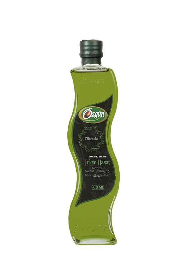 Erken Hasat Zeytinyağı - 500 ml Kıvrımlı Şişe