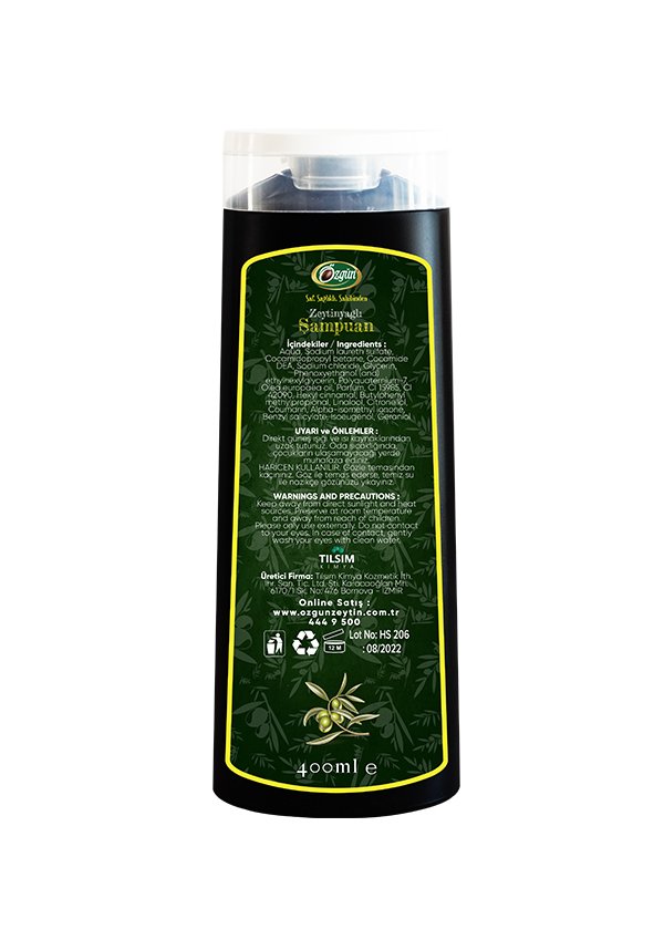 Zeytinyağlı Şampuan - 400 ml