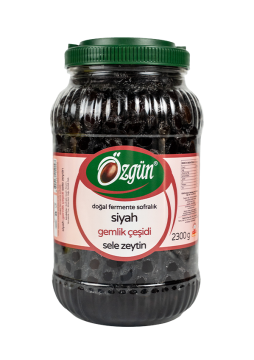 Gemlik Siyah Sele Zeytin - 3'lük Pet Kav.