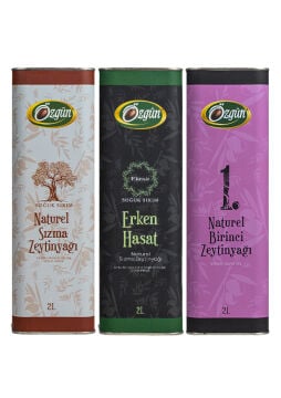 Zeytinyağı Üçlüsü - 2 L Teneke 3'lü Set