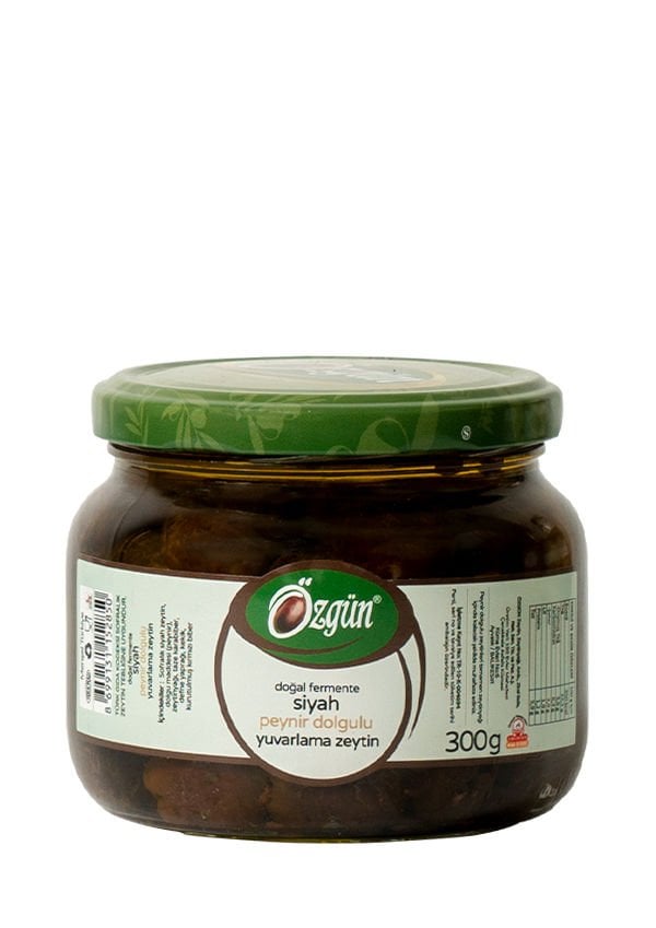 Peynir Dolgulu Siyah Zeytin - 370'lik Cam Kav.