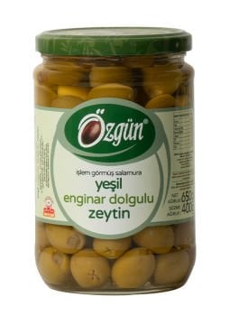 Enginar Dolgulu Zeytin - 1/2'lik Cam Kav.