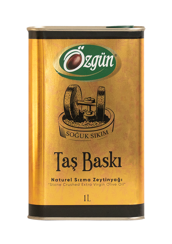Taş Baskı Sızma Zeytinyağı - 1 L Teneke