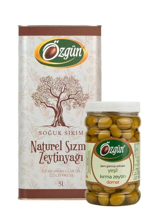 5 L Teneke Promosyonlu Naturel Sızma Zeytinyağı