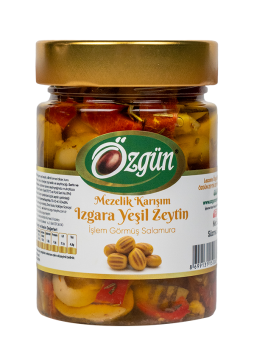 Mezelik Karışım Izgara Yeşil Zeytin - 330 g Cam Kav.
