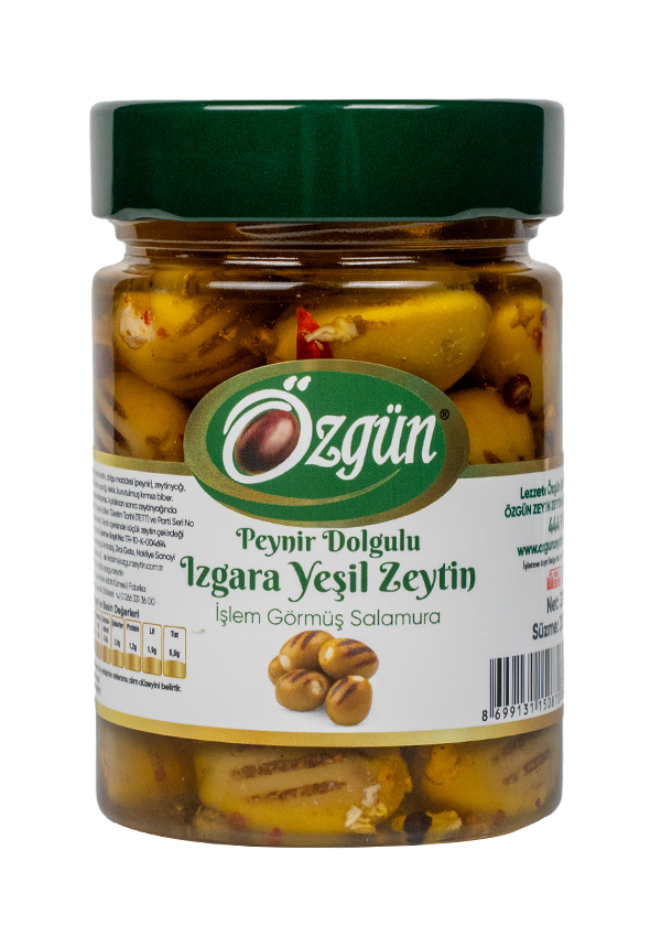 Peynir Dolgulu Izgara Yeşil Zeytin - 330 g Cam Kav.