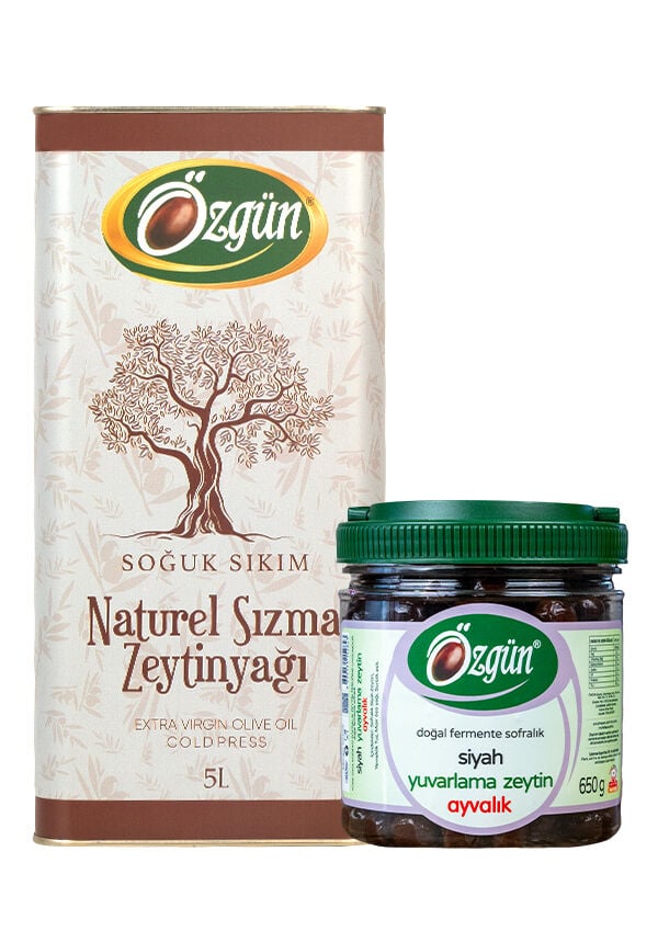5 L Teneke Promosyonlu Naturel Sızma Zeytinyağı
